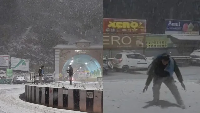 *शिमला-मनाली में आंधी-तूफान के साथ बर्फबारी, कांगड़ा और चंबा में बारिश; कई इलाकों में बिजली कटी*